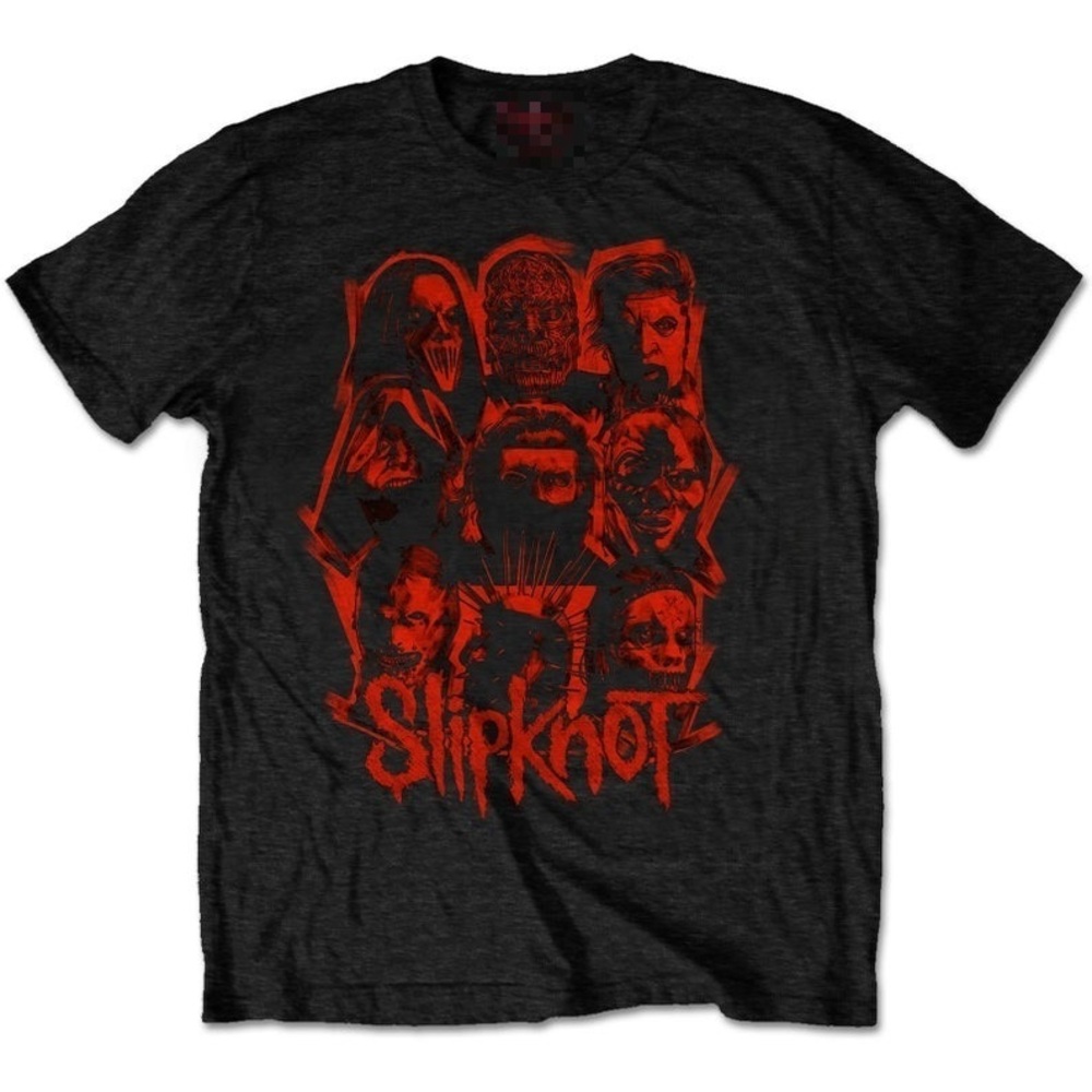 Slipknot We Are Not Your Kind Red Patch Black T-shirt